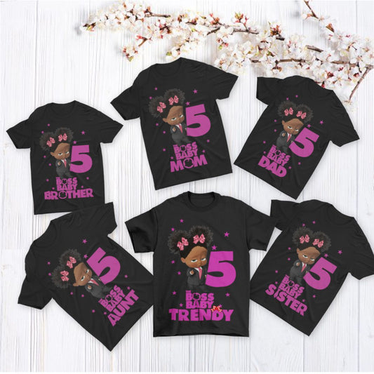 Boss Baby Style Birthday Tshirt