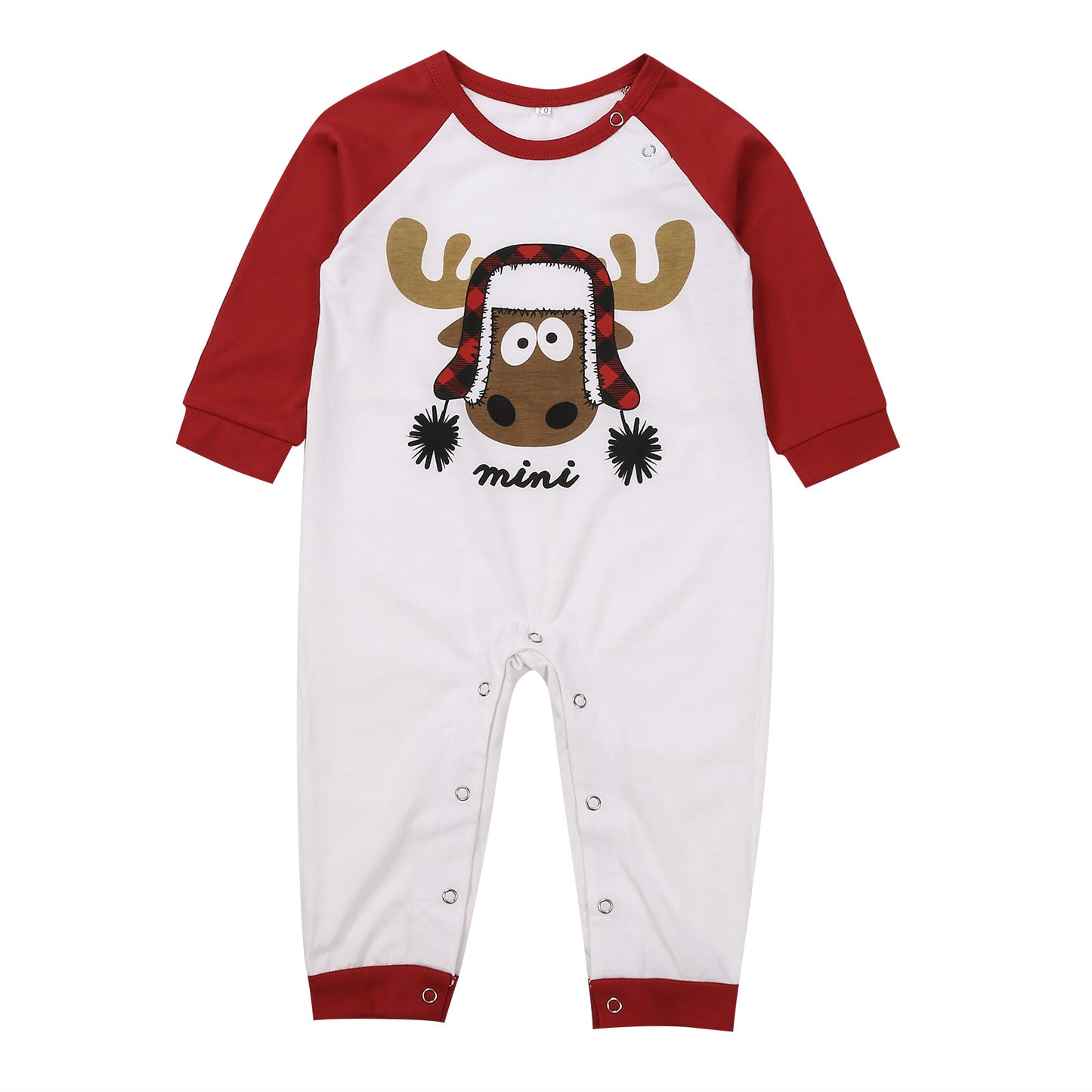 Matching Family Pajamas set with Christmas Elk Print