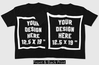 Custom Unisex Long Sleeve T-shirt(create your own t-shirt) |Front and Back Print|