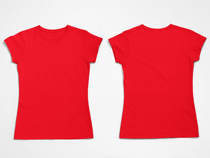 Custom Women T-Shirt Front and Back Print