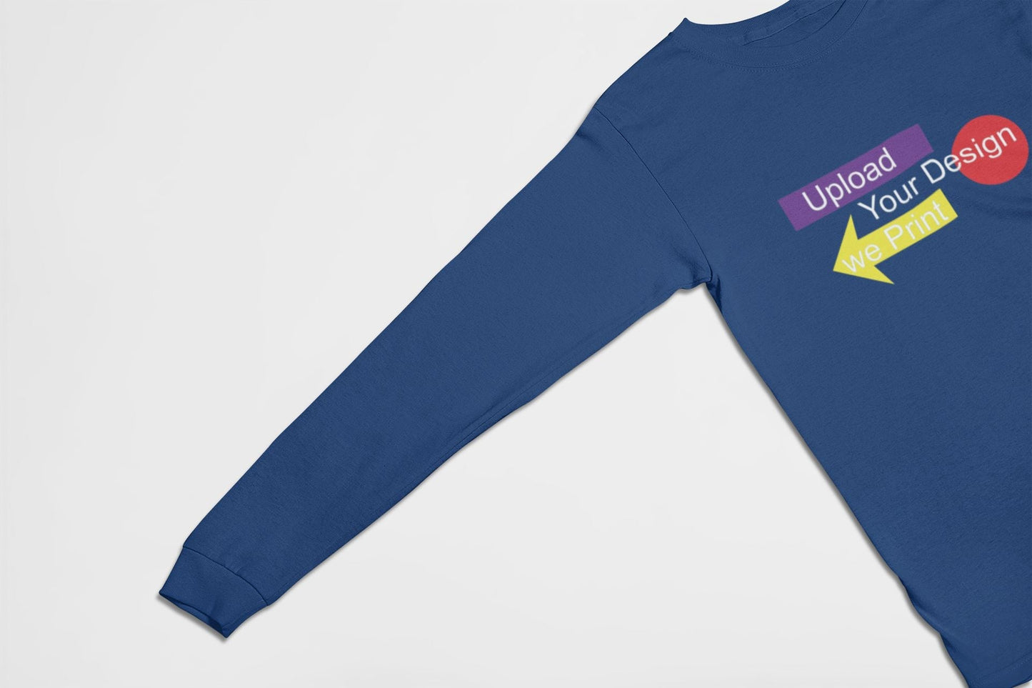 Custom Unisex Long Sleeve T-shirt(create your own t-shirt) |One Sided Print|